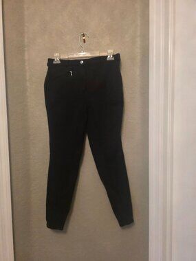 Horze Ladies Black Riding Equestrian Breeches pants size 26 GUC